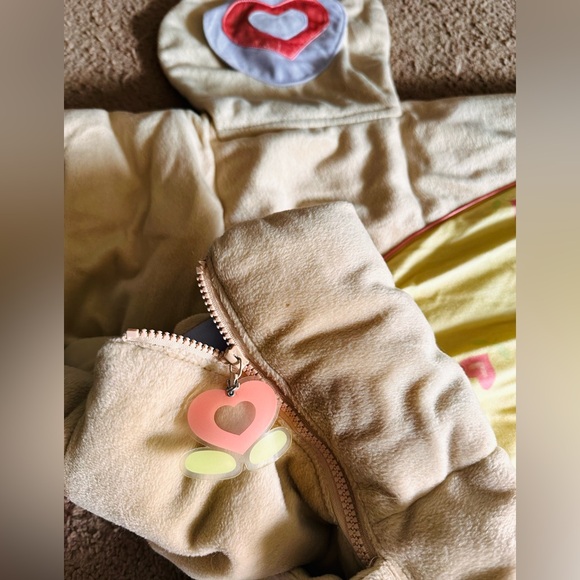 American Girl Bitty Baby Kids Bear Sleeping Bag —Plush Bear Rare Retired